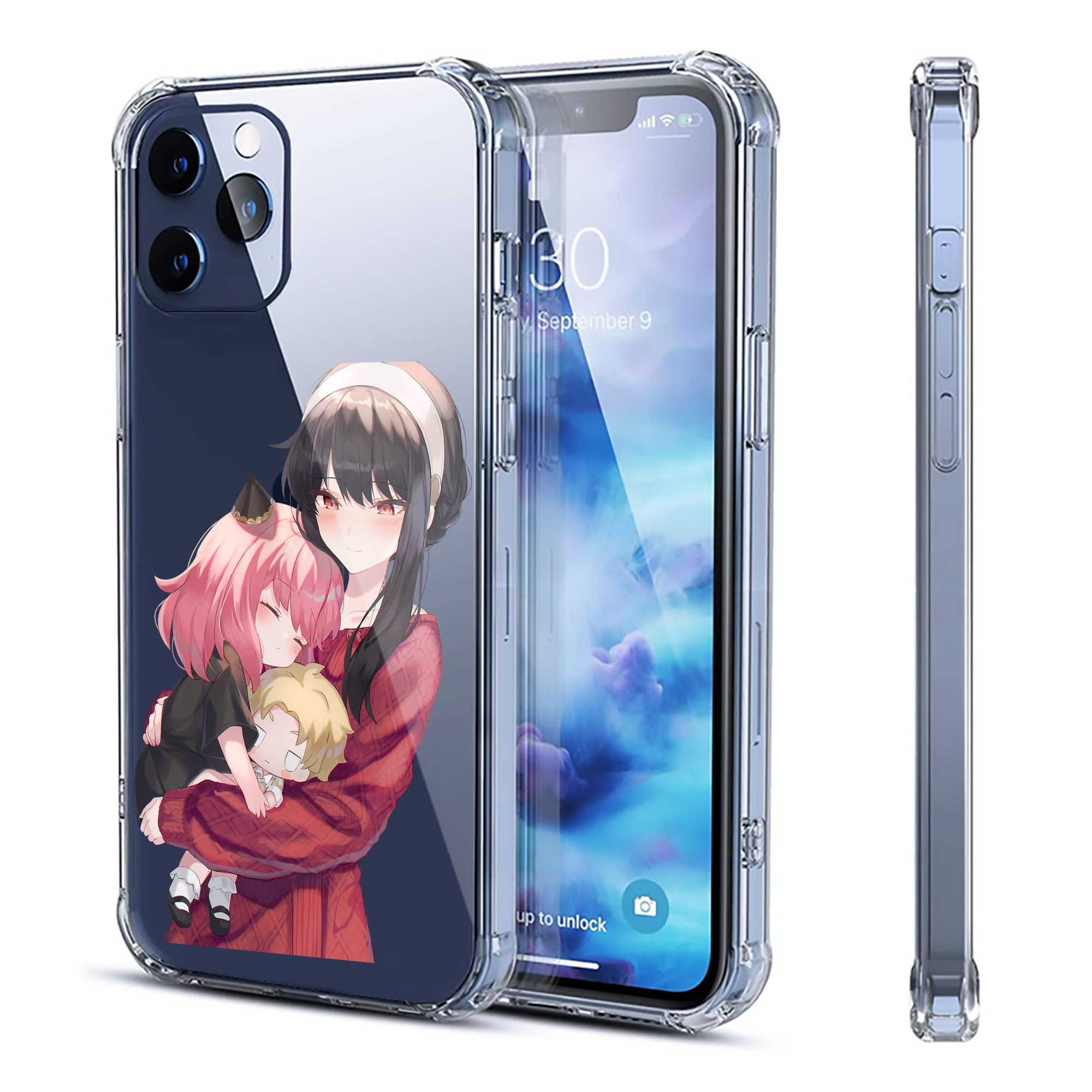 （画像用） SPY×FAMILY间谍家家酒 【iPhone 12シリーズ対応】透明スマホケース（クリアソフトケース）